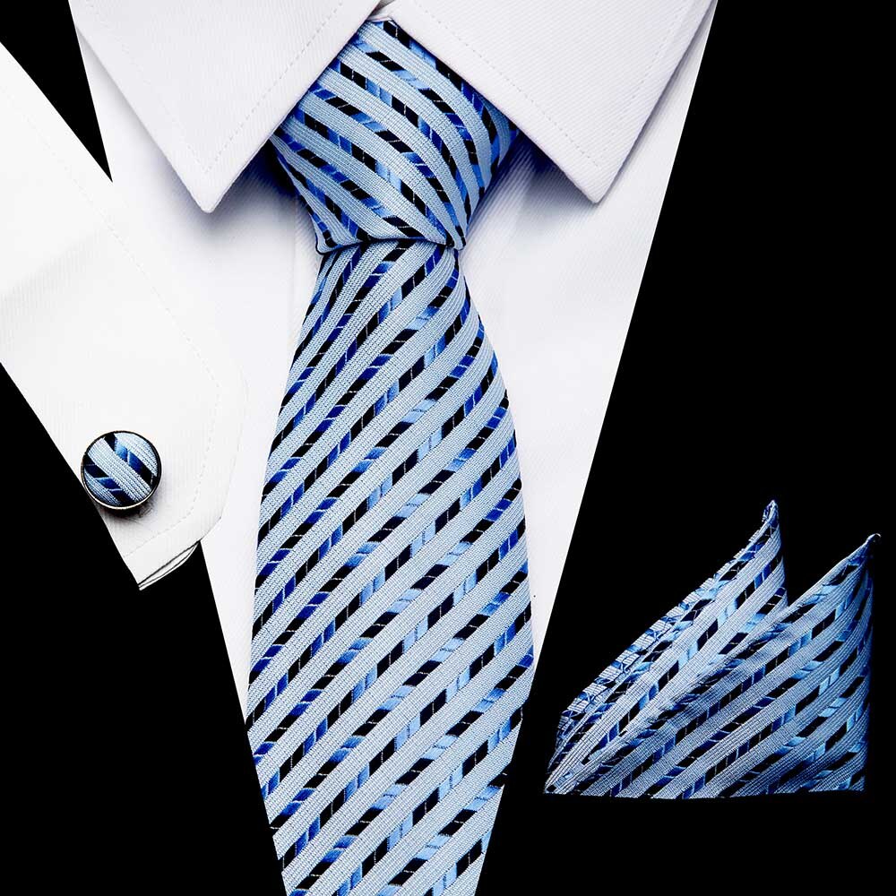 Men's Business Tie and Handkerchief Sets Dsers