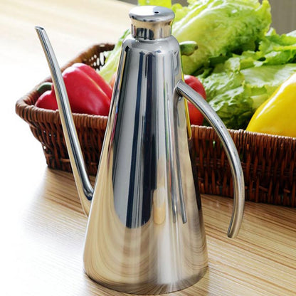 Standard 304 Stainless Steel Olive Oil Vinegar Batcher Can Bottle Pot Kitchen Accessories Cooking Tools 500ml Storage Bottles Dsers