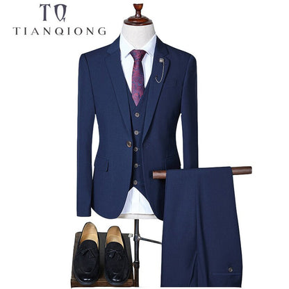 TIAN QIONG Men's 3 Piece Slim Fit Suit Dsers