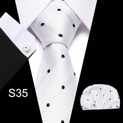 Men's Business Tie and Handkerchief Sets Dsers