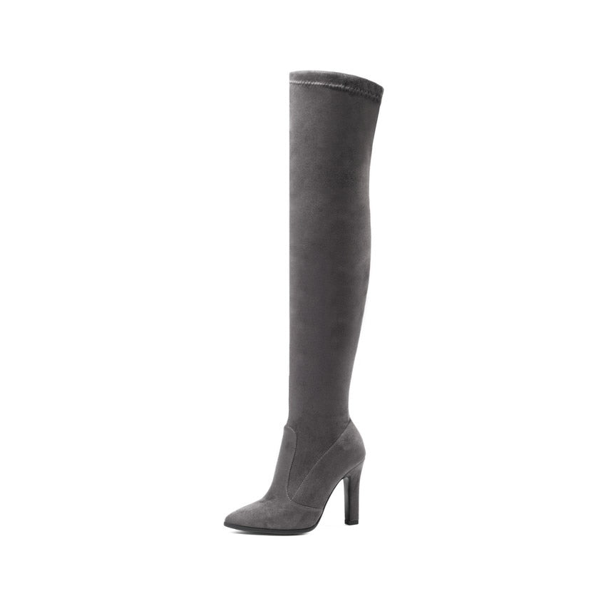 Women's Knee High Pointed Toe Boots Dsers