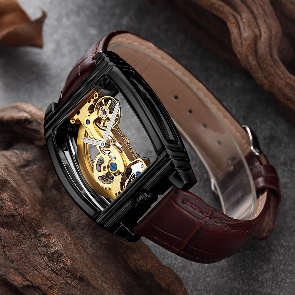 Men's Transparent Automatic Mechanical Watch Dsers