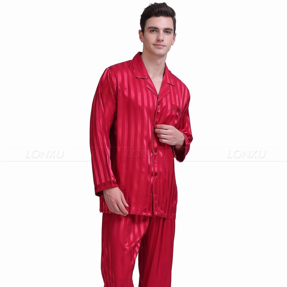 Men's Silk Loungewear Sets Dsers