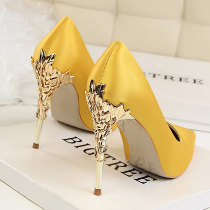 Women's Pointed Toe Stilettos with Metal Heels Dsers