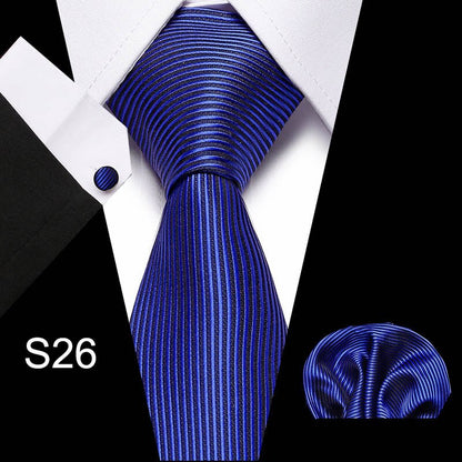 Men's Business Tie and Handkerchief Sets Dsers