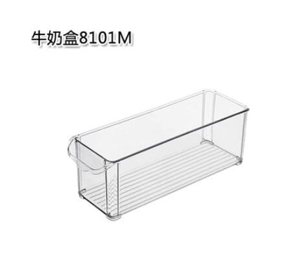 Refrigerator Organizer Artifacts Plastic Rectangular Drawer Storage Box Acrylic Kitchen Rangement Food Container Dsers