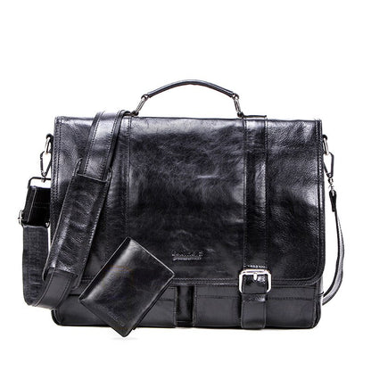 Men's Leather Laptop Briefcase Dsers