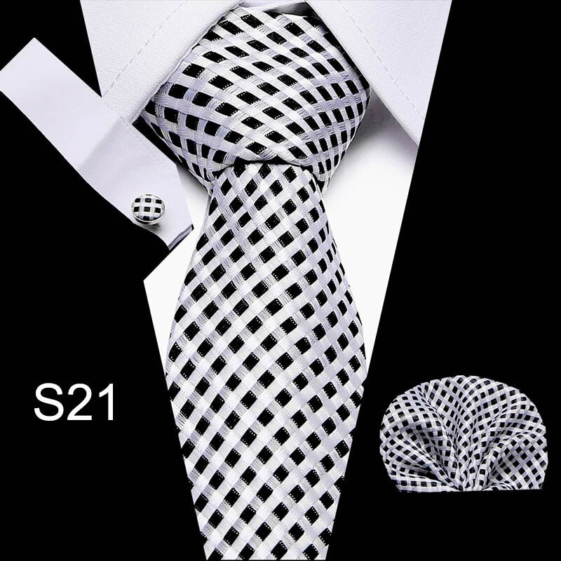 Men's Business Tie and Handkerchief Sets Dsers