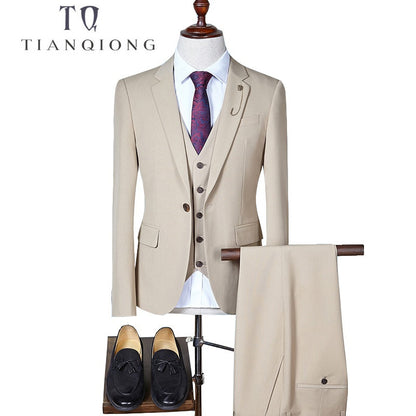 TIAN QIONG Men's 3 Piece Slim Fit Suit Dsers