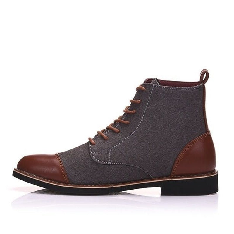 YWEEN Men's Fashion Oxford Ankle Boots Dsers