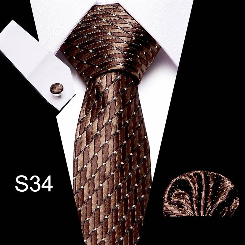 Men's Business Tie and Handkerchief Sets Dsers