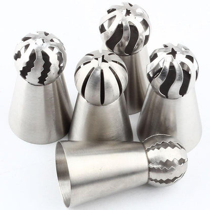 Piping Nozzle 5 Styles Sphere Ball Icing Confectioners Pastry Tips Sugar Craft Cupcake Decorator Kitchen Bakeware Tools Dsers