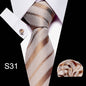 Men's Business Tie and Handkerchief Sets Dsers