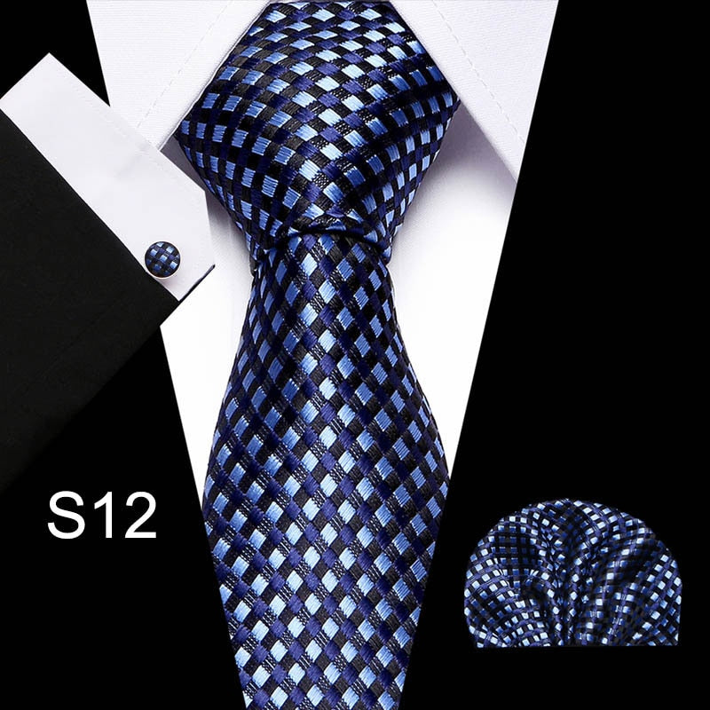 Men's Business Tie and Handkerchief Sets Dsers