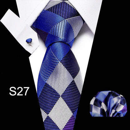 Men's Business Tie and Handkerchief Sets Dsers