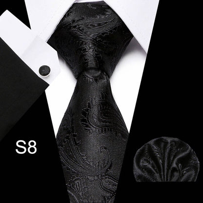 Men's Business Tie and Handkerchief Sets Dsers