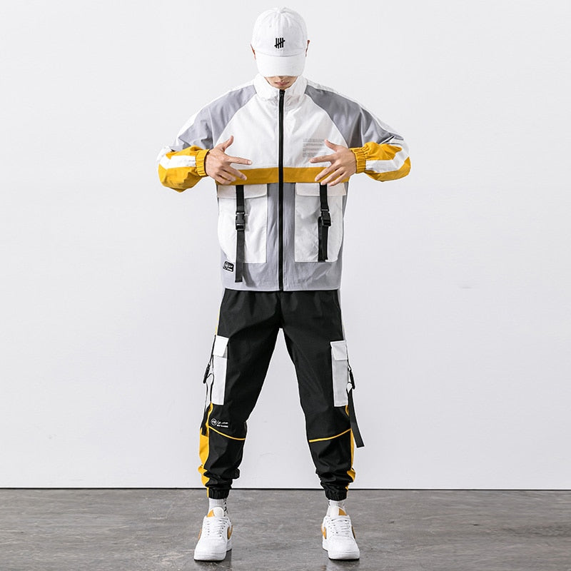 Men's 2 Piece Hip Hop Style Tracksuit Dsers