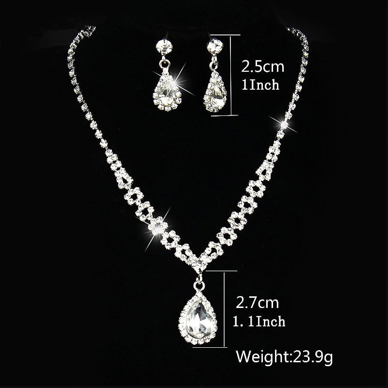 Women's Bridal Earring and Necklace Sets Dsers