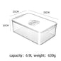 Refrigerator Food Storage Containers With Drainer Kitchen Vegetable Fruit Fresh Storage Box With Lid Fridge Stackable Organizer Dsers