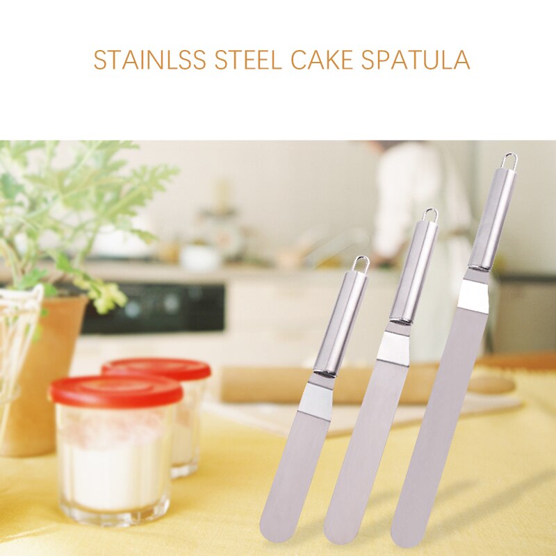 Stainless Steel DIY Cake Handle Cream Spatula Decorating Tools Baking And Pastry Cake Butter Accessories Kitchen Gadgets Dsers