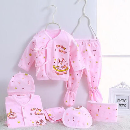 0-3M Newborn Clothing Sets for Baby Girls Boys Clothes Suits Cotton OUTFITS 7pcs/set MORE 20 STYLES DunbiBeauty, LLC