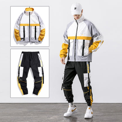 Men's 2 Piece Hip Hop Style Tracksuit Dsers