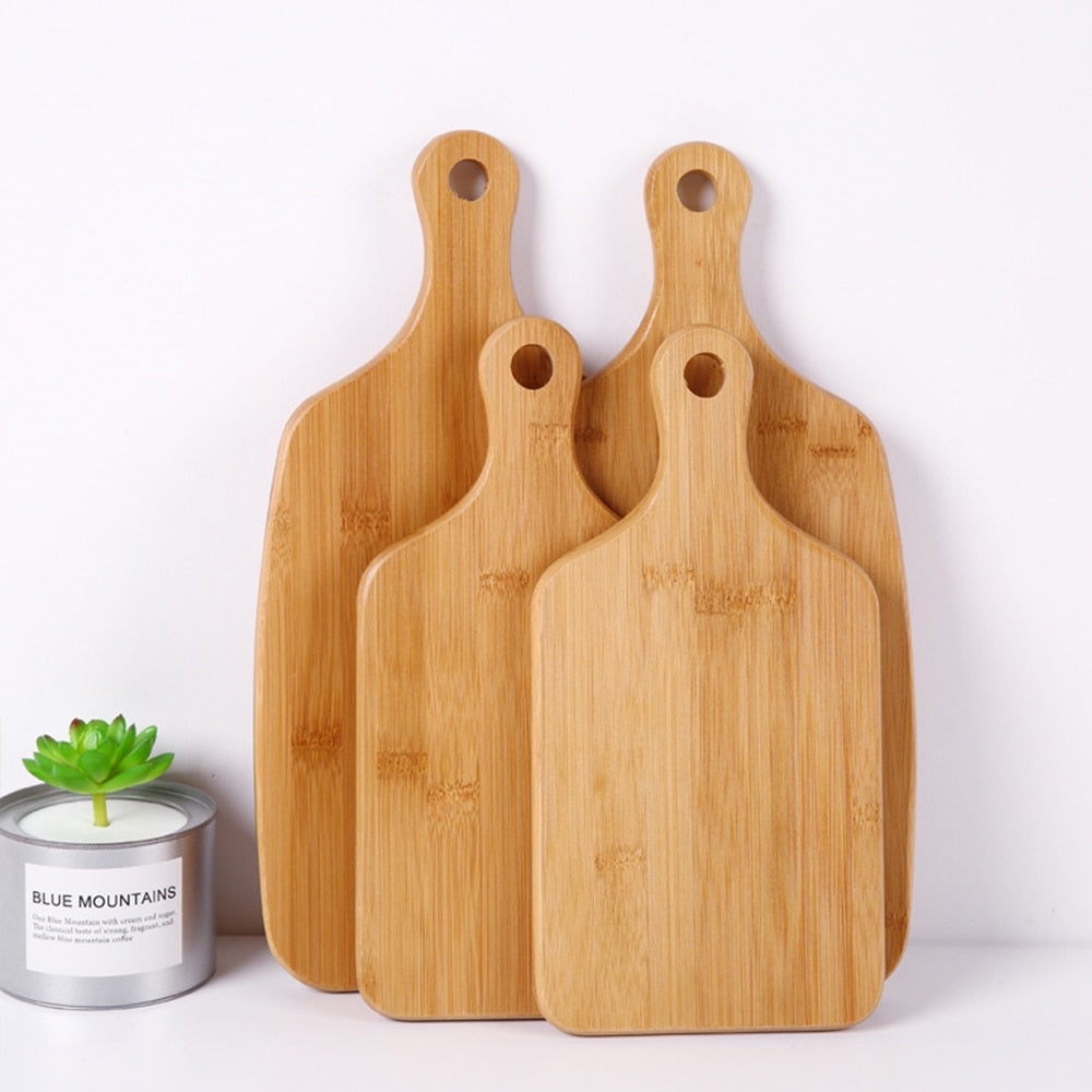 Wholesale Custom Portable Kitchen Eco Friendly Bamboo Cutting Board For Pizza Sushi Dsers