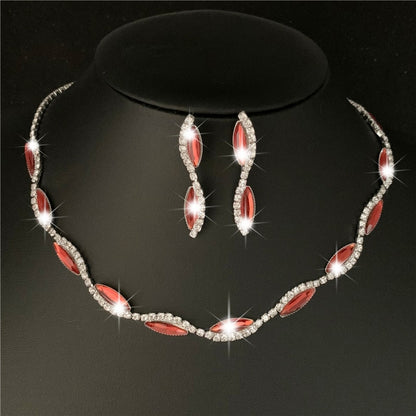 Women's Silver Plated Gemstone Jewelry Sets Dsers