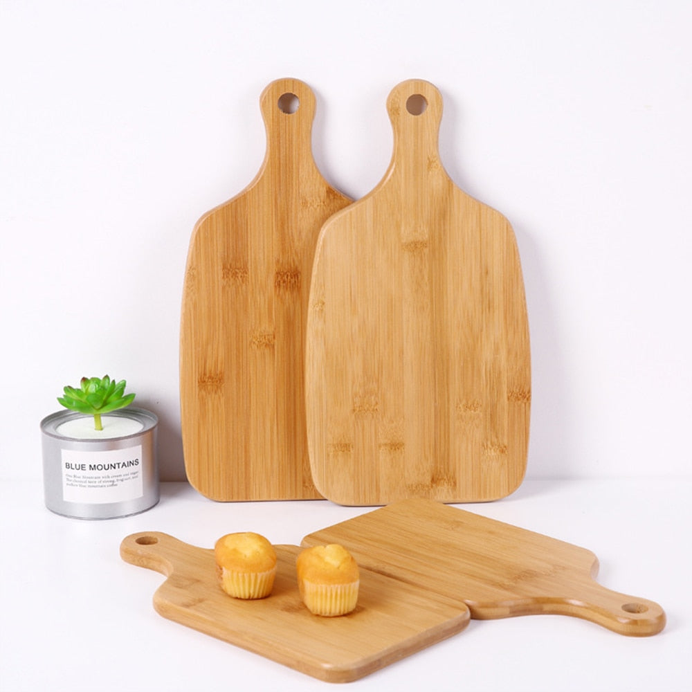 Wholesale Custom Portable Kitchen Eco Friendly Bamboo Cutting Board For Pizza Sushi Dsers