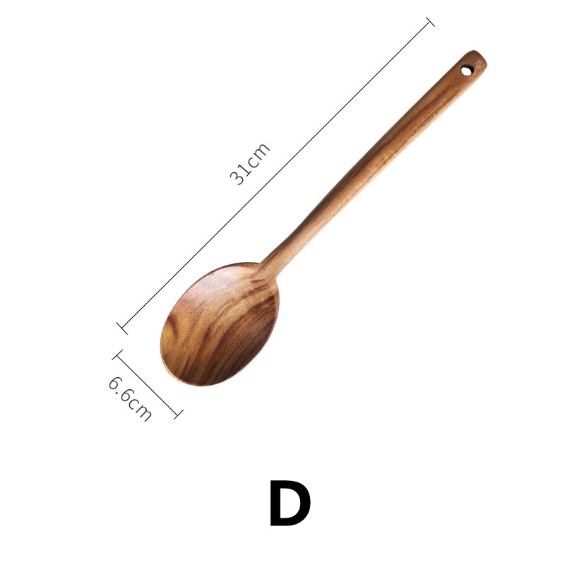 Musowood Teak Wooden Turner Spatula Rice Spoon Big Soup Scoop For Cooking Wood Kitchen Cooking Utensils Supplies Dsers