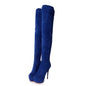 Women's Thigh High Suede Stiletto Boots Dsers