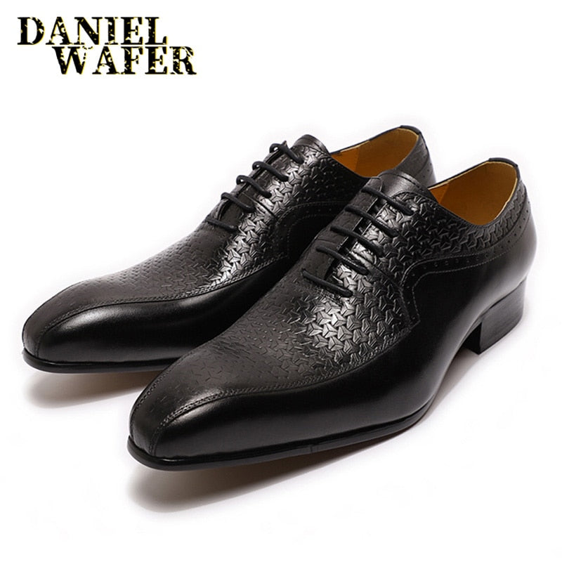 Men's Oxford Pointed Toe Dress Shoes Dsers