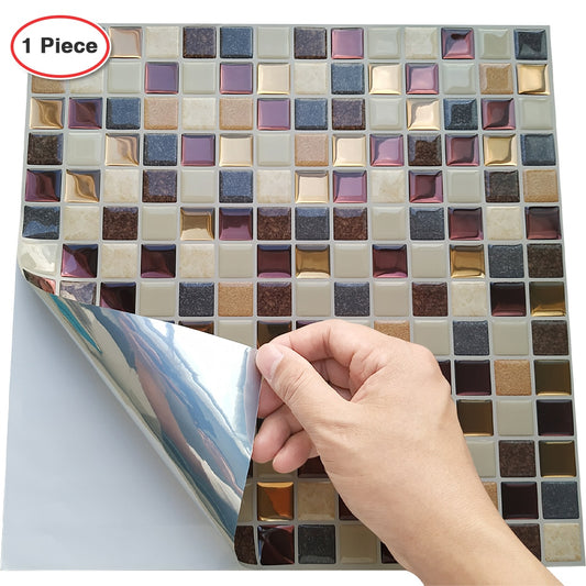 Self Adhesive Kitchen Waterproof Vinyl Mosaic Peel and Stick backsplash Wall Sticker Tiles Dsers