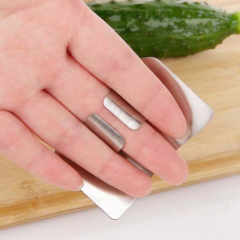 Stainless Steel Kitchen Finger Protector Hand Cut Safe Guard Knife Tool Knife Cutting Vegetables Protection Kitchen Accessories Dsers