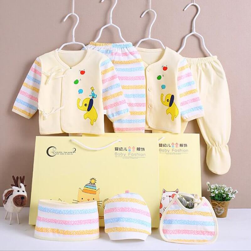 0-3M Newborn Clothing Sets for Baby Girls Boys Clothes Suits Cotton OUTFITS 7pcs/set MORE 20 STYLES DunbiBeauty, LLC