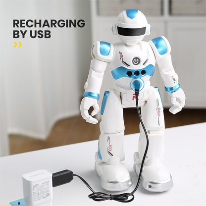 DEERC RC Robot Toy Smart Gesture Sensing Remote Control Robot Flexible Moving Great Toys Gift For 3-8 Year Old Boys Girls Kids