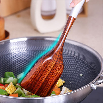 Solid Wood Cooking Tool Eco-friendly Teak Spatula Rice Scoop Environmental Protection Tableware Household Kitchen Supplies Dsers