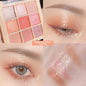 New Nine-color Eyeshadow Palette Net Red Live Earth Color Pearly Matte Glitter Eyeshadow Palette Shiny Eye Shadow Eye Makeup