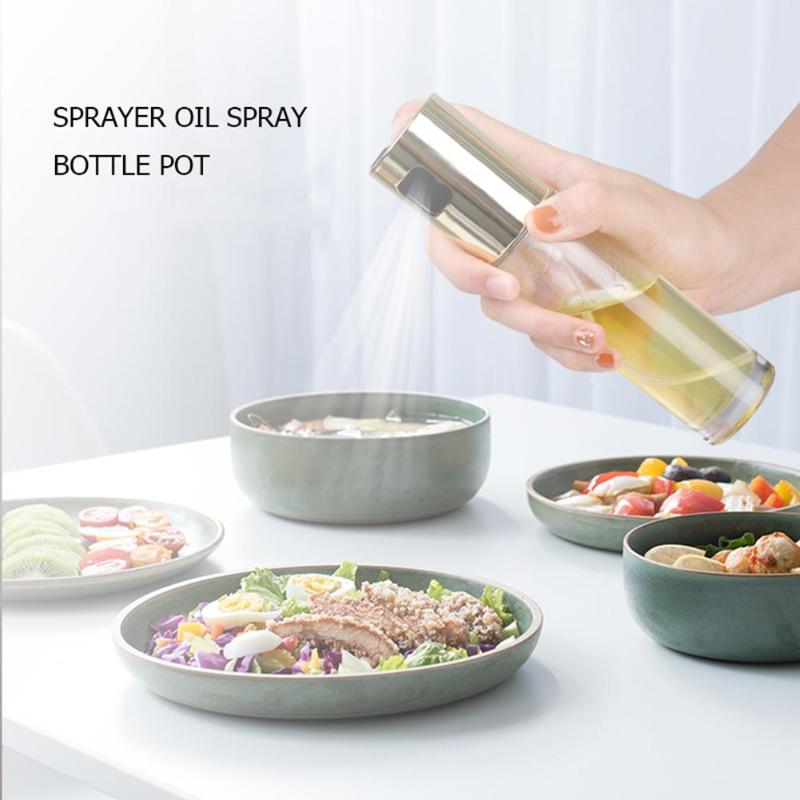 Spray Bottle Oil Sprayer Oiler Pot BBQ Barbecue Cooking Tool Can Pot Cookware Kitchen Tool ABS Olive Pump Kitchen Utensils Dsers