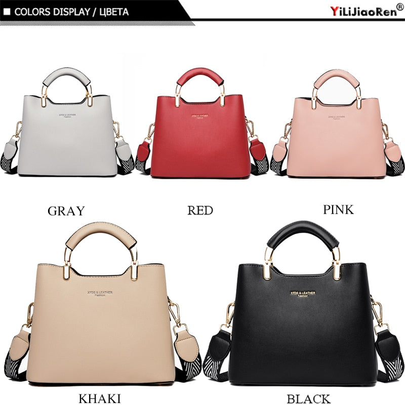 Women's  PU Leather Shoulder Bag with Handle Dsers