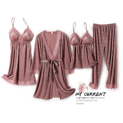 Women's Velour Velvet Pajama Sets Dsers