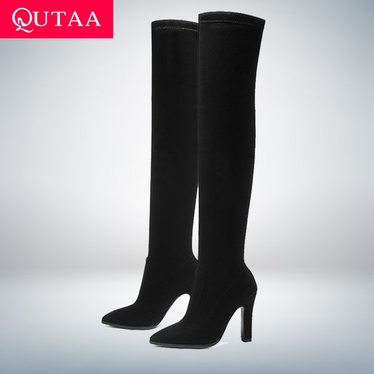 Women's Knee High Pointed Toe Boots Dsers