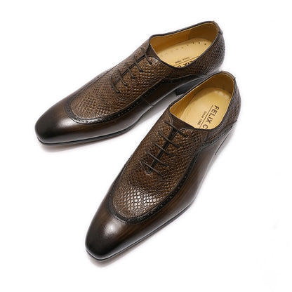 Men's Pointed Toe Leather Dress Shoes Dsers