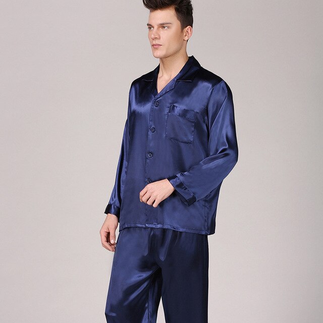 Men's Silk Pajama Sets Dsers