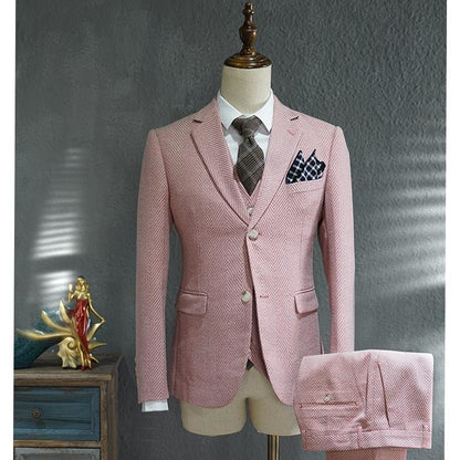 Men's 3 Piece British Style Suit Dsers