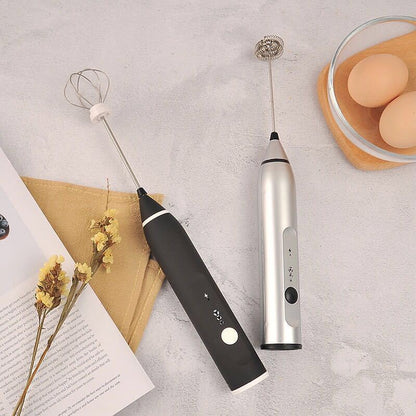 USB Electric Egg Whisk Automatic Handhold Foam Coffee Maker Egg Beater Cappuccino Frother Portable Kitchen Milk Cream Tool Dsers