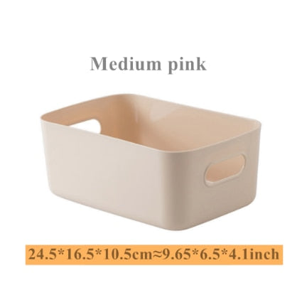 Storage Basket Student Desktop Snack Storage Box Plastic Cosmetic Storage Box Household Kitchen Sorting Box Makeup Box Dsers