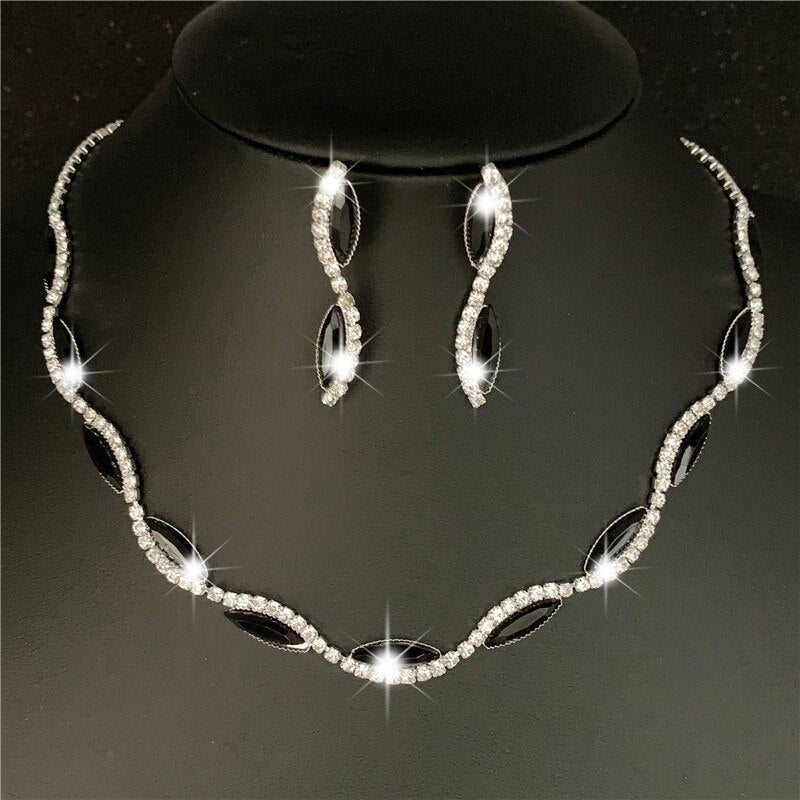 Women's Silver Plated Gemstone Jewelry Sets Dsers