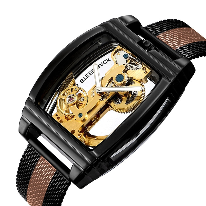 Men's Transparent Automatic Mechanical Watch Dsers