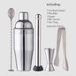 Wine Coctelera Batidora Boston Recipe Mixer Shaker Bartender Barware Kit Kitchen Bar Tools Stainless Steel Cocktail Shaker Set Dsers